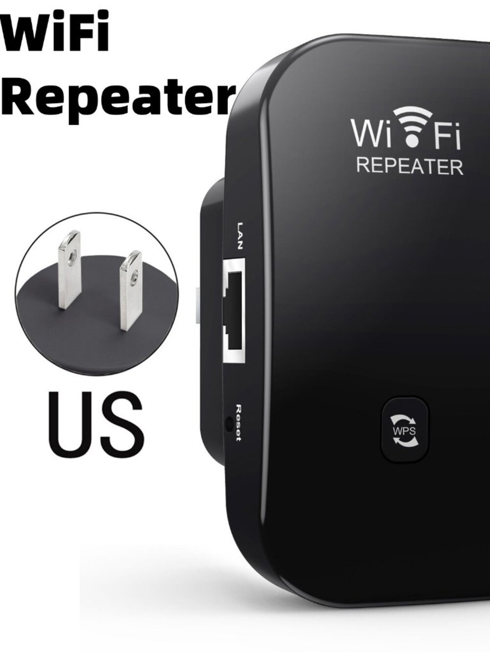2 of Home WiFi Repeater Signal Booster Multi‑Standard Plug Range Extender #511